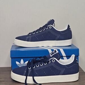 Adidas Stan Smith CS Suede Casual Shoes  Women Size 7.5 Collegiate Blue NWT